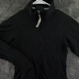 Patagonia Synchilla Adult Women Jacket Black Full Zip Fleece Small Outdoors